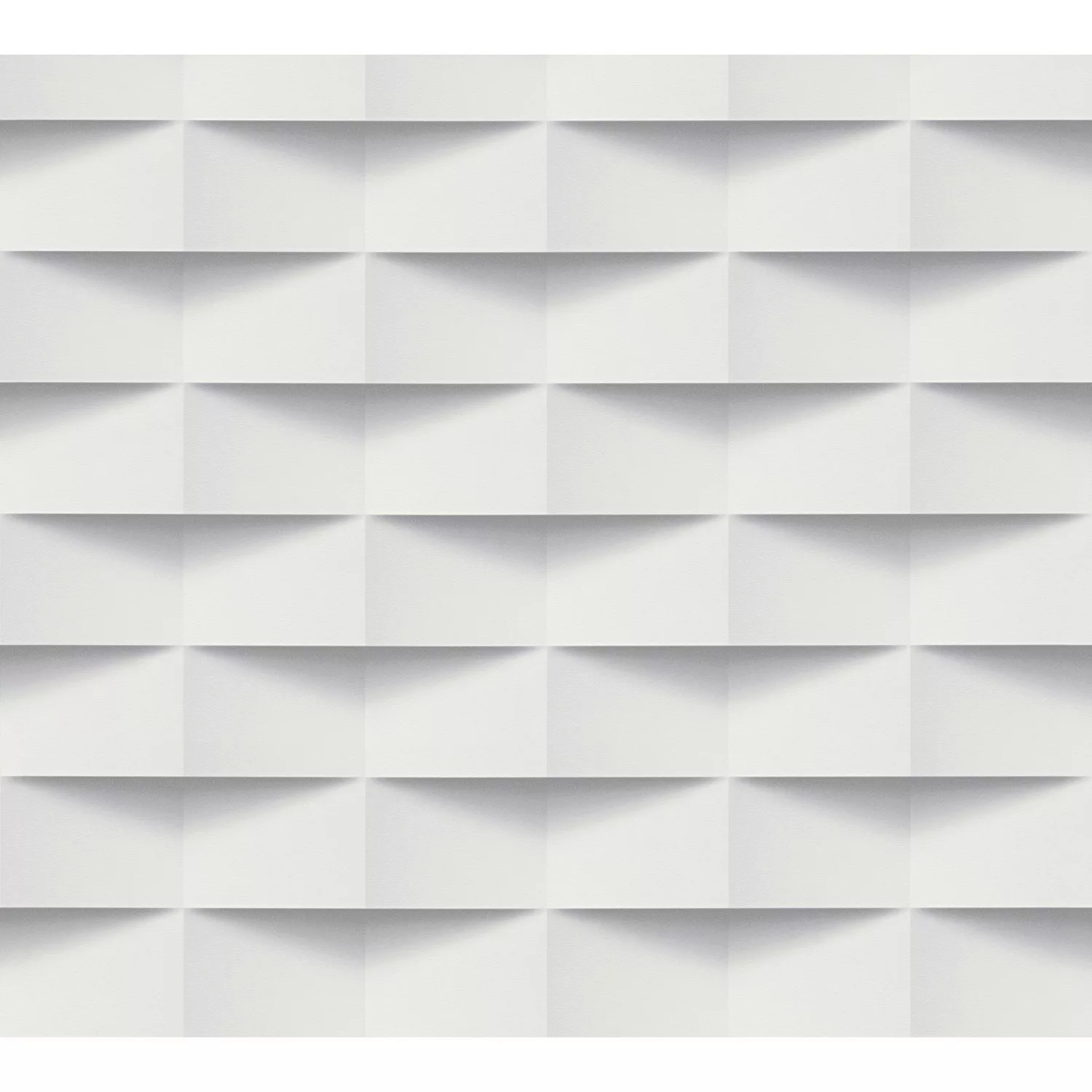 Bricoflor Weiße Tapete für Wohnzimmer und Schlafzimmer im Modernen Stil 3D günstig online kaufen