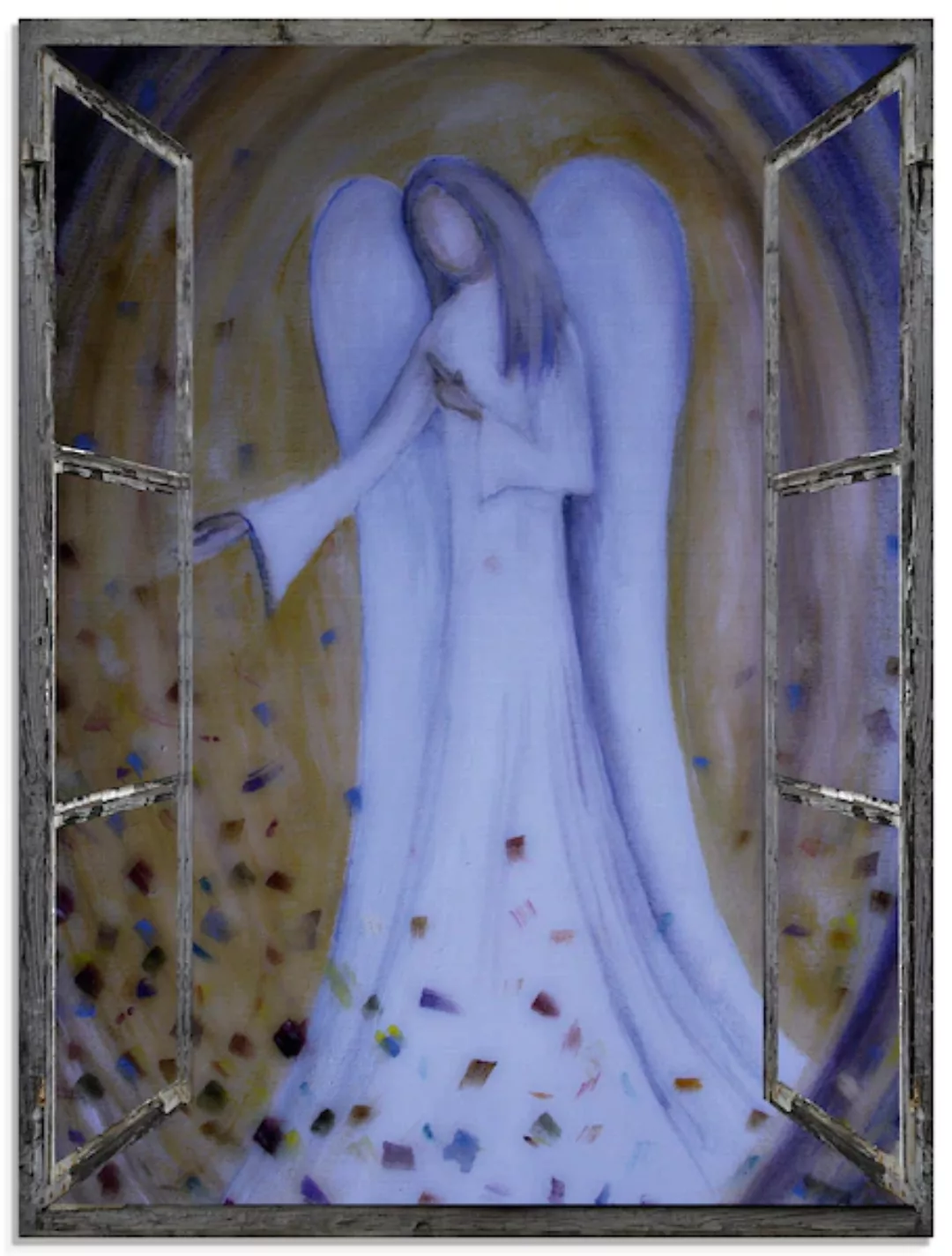 Artland Glasbild »Fensterblick - Engel«, Religion, (1 St.), in verschiedene günstig online kaufen