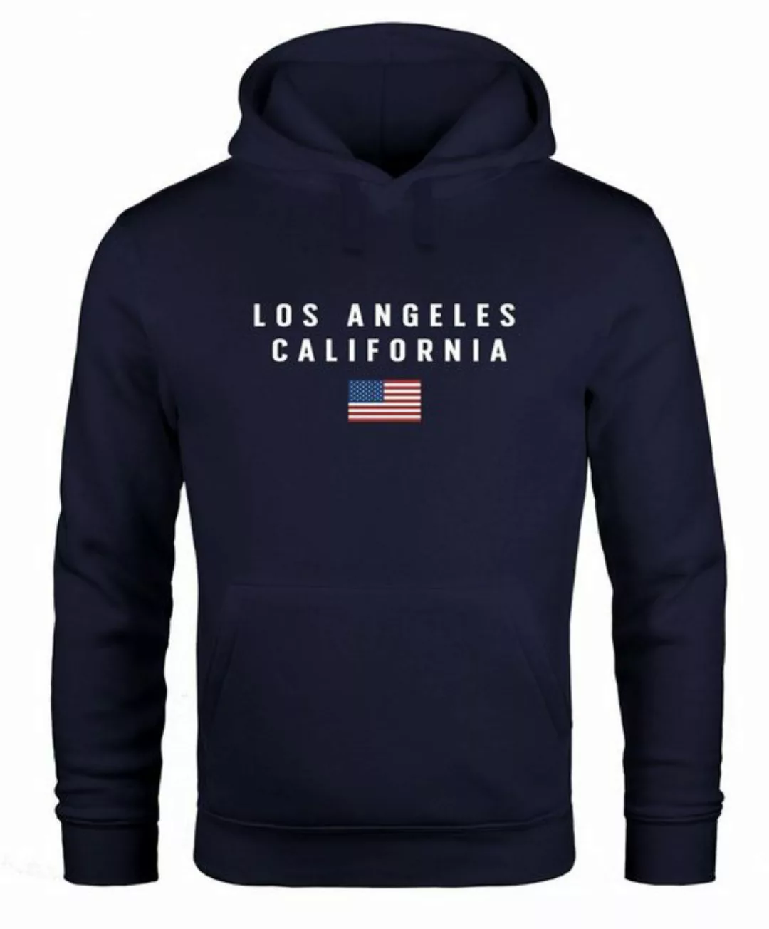 Neverless Hoodie Hoodie Herren Bedruckt Schriftzug California Los Angeles U günstig online kaufen