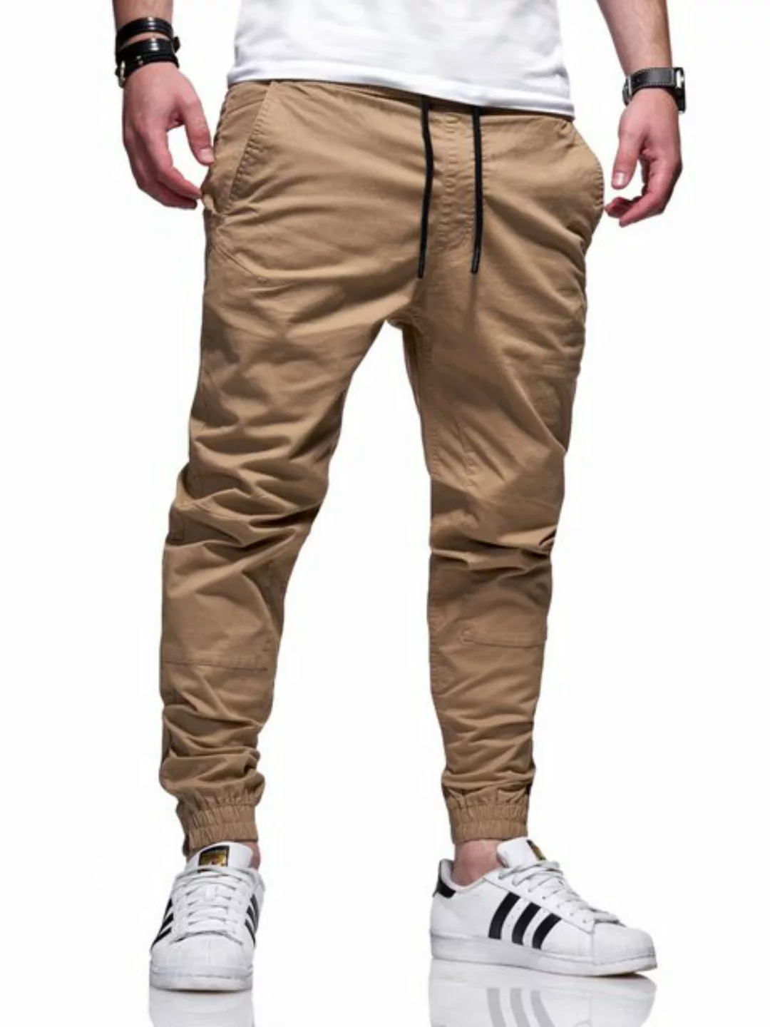 Jack & Jones Chinohose JJVEGABOB Herren Jeans Hose im Jogger-Stil Stoffhose günstig online kaufen