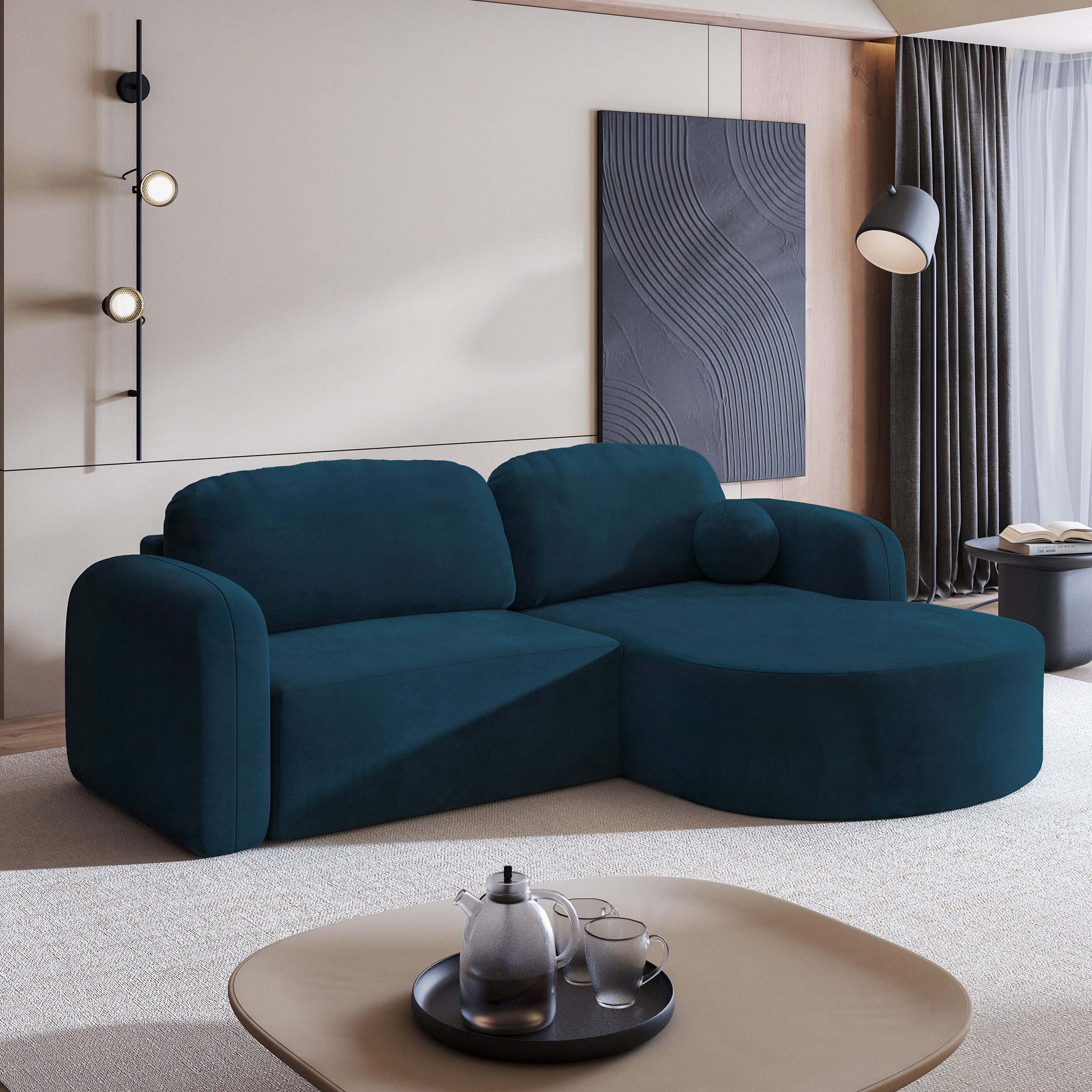 Masseno Ecksofa AMILIA mit Schlaffunktion L-Form, günstig online kaufen