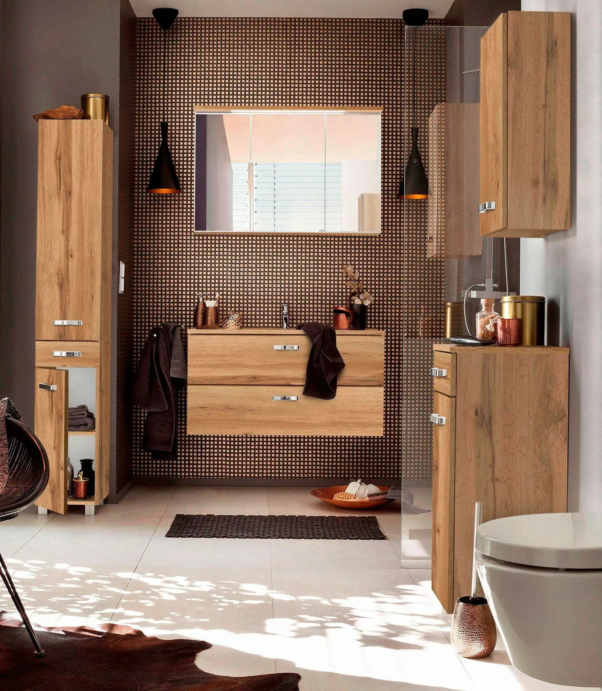 welltime Spiegelschrank "Ravenna", Breite 90 cm günstig online kaufen
