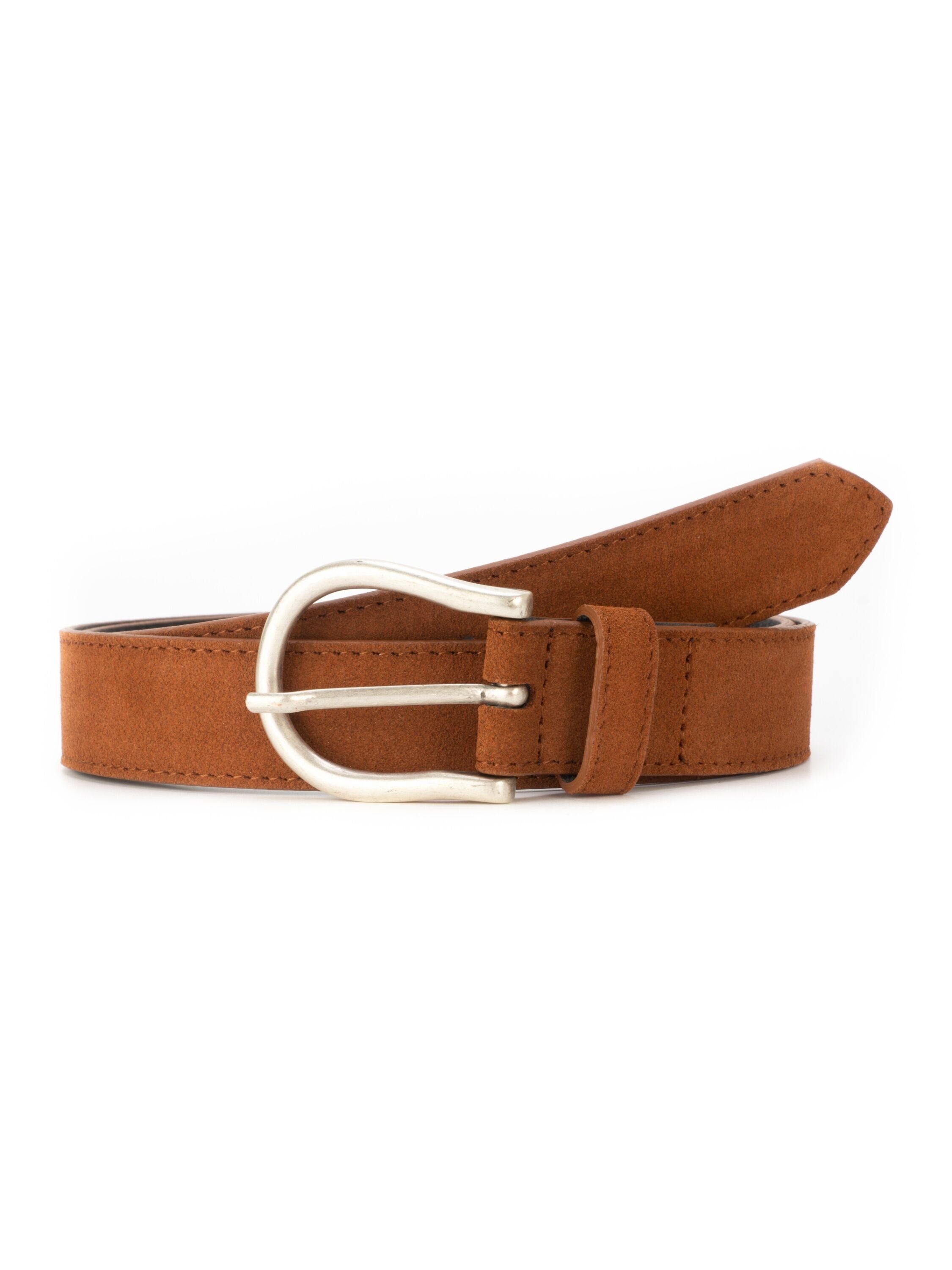 BA98-Cologne Ledergürtel aus weichem Velour-Leder günstig online kaufen