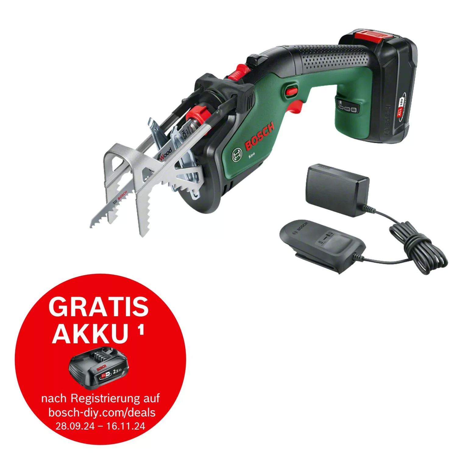 BOSCH Campingliege Akku-Astsäge Keo, 18Volt günstig online kaufen