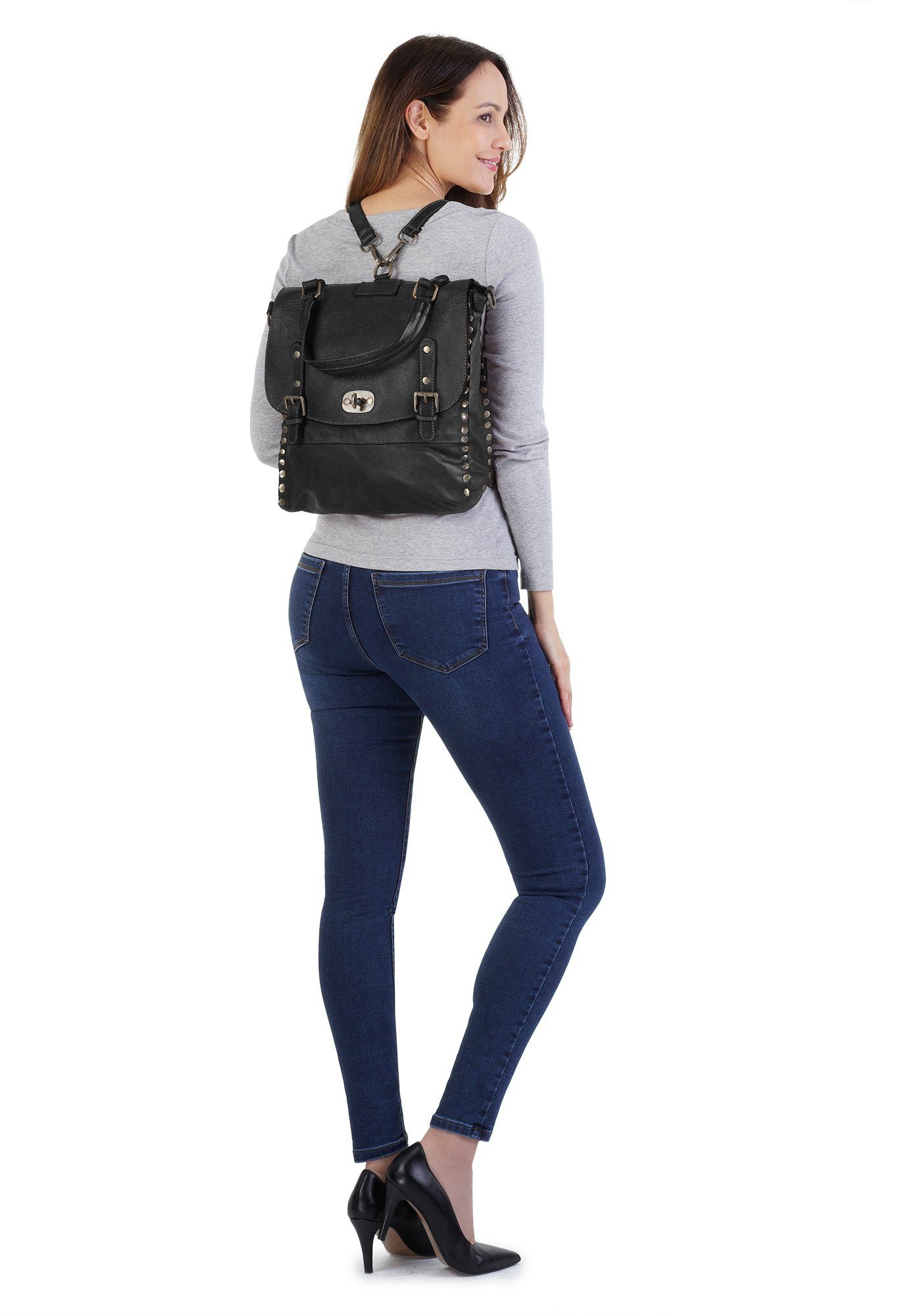 forty° Cityrucksack, echt Leder, Made in günstig online kaufen