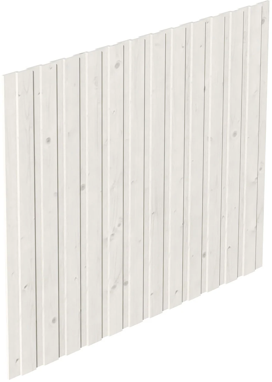 Skan Holz Seitenwand Deckelschalung 230 x 220 cm Fichte Weiß günstig online kaufen