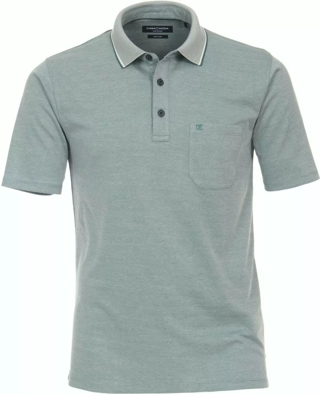 Casa Moda Poloshirt Stretch Melange Hellgrün - Größe 4XL günstig online kaufen