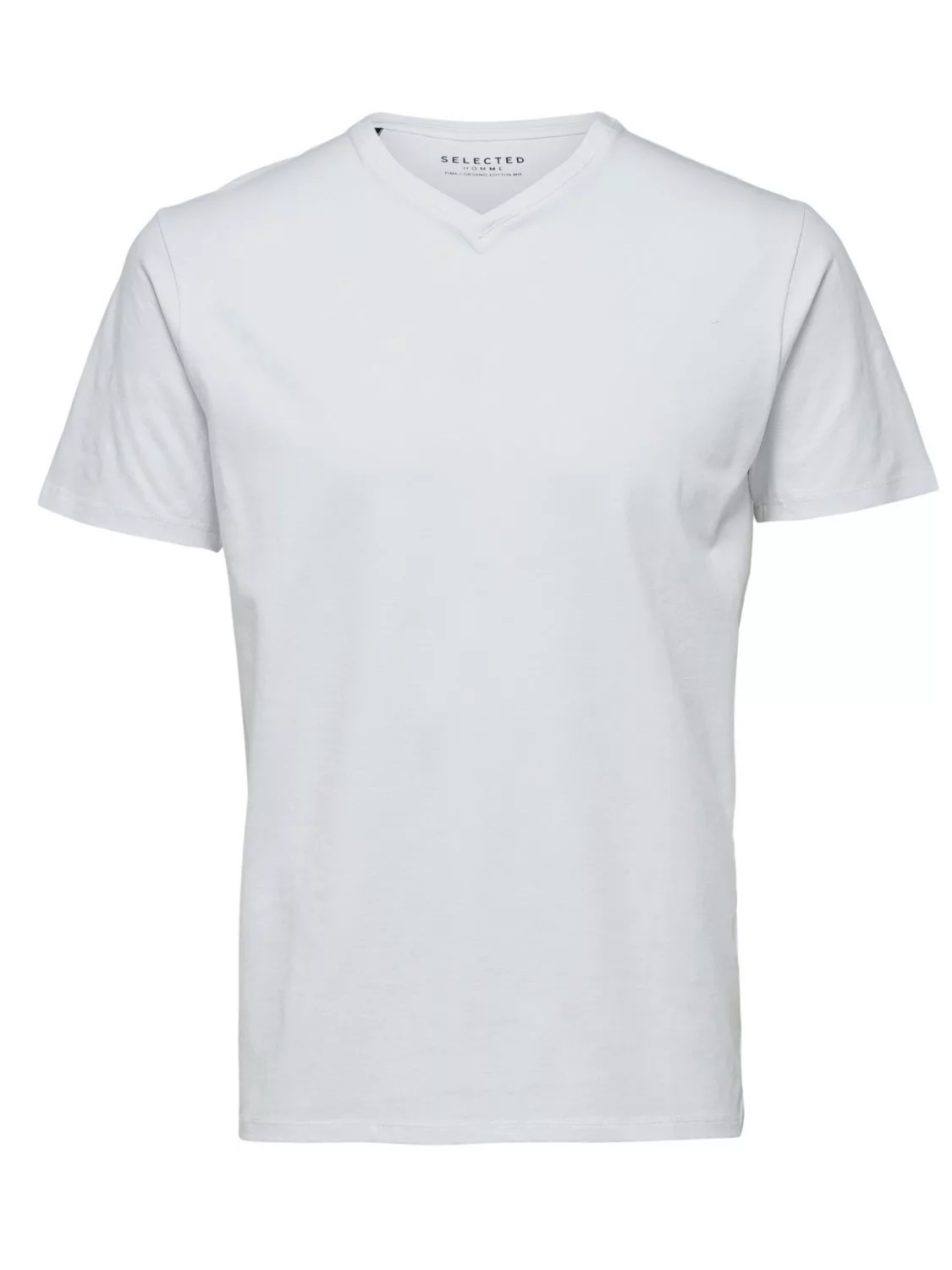 Selected Homme Herren V-Neck Kurzarm T-Shirt SLHNEWPIMA - Regular Fit günstig online kaufen