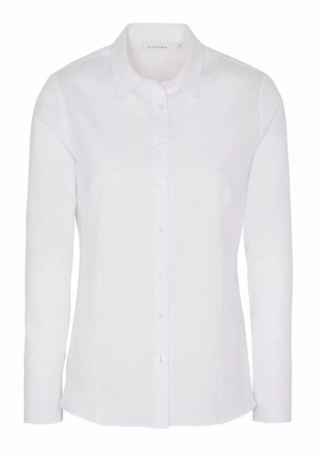 Eterna Klassische Bluse ETERNA CLASSIC FIT Langarm Bluse weiss strukturiert günstig online kaufen
