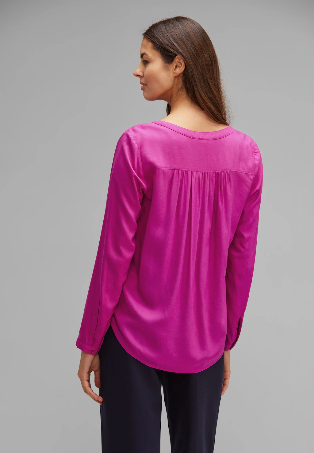 STREET ONE Shirtbluse Style Bamika mit Seitenschlitzen günstig online kaufen