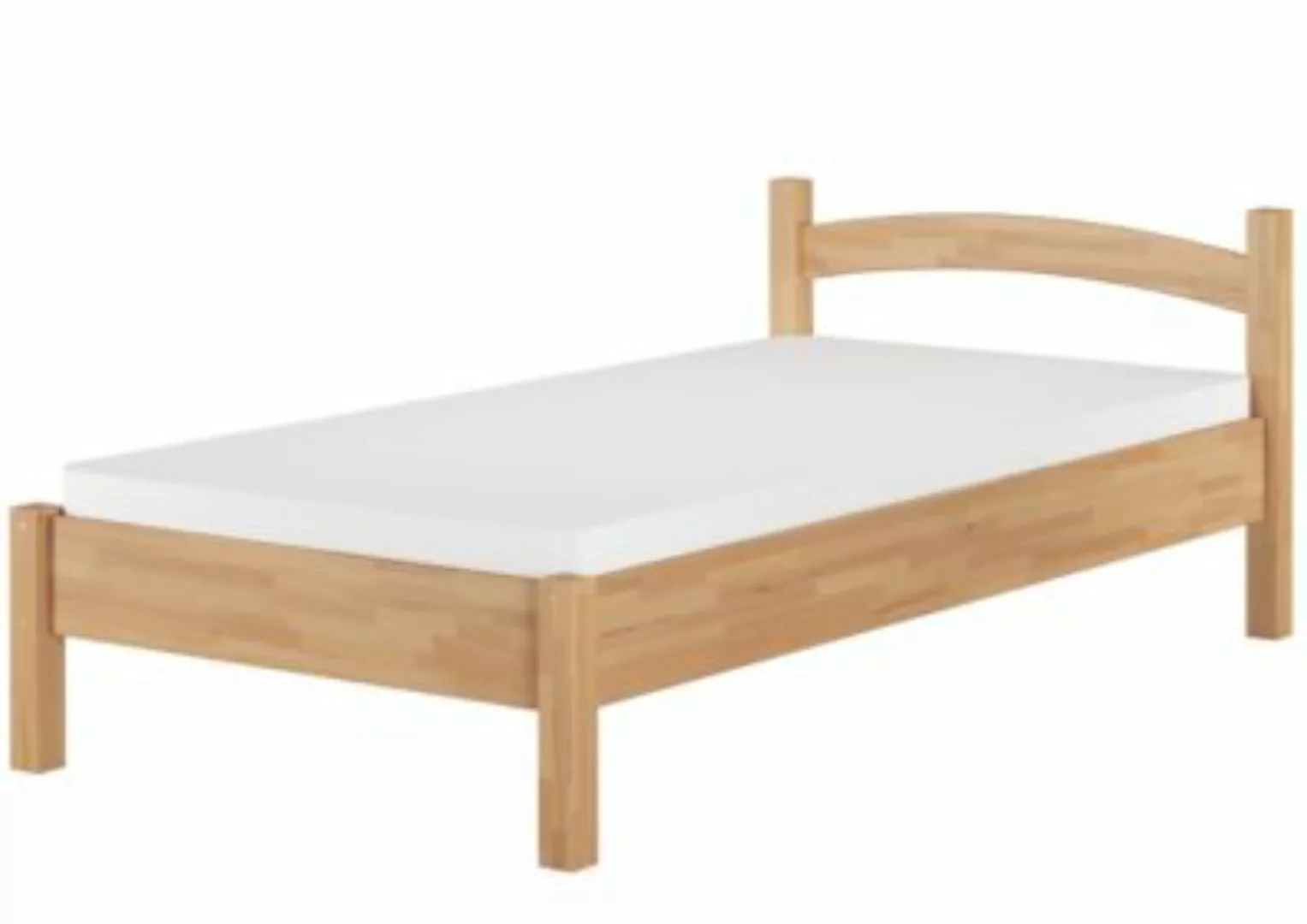 ERST-HOLZ Bett Bettenset Gestell Buche 100x200 mit Federleisten und Matratz günstig online kaufen