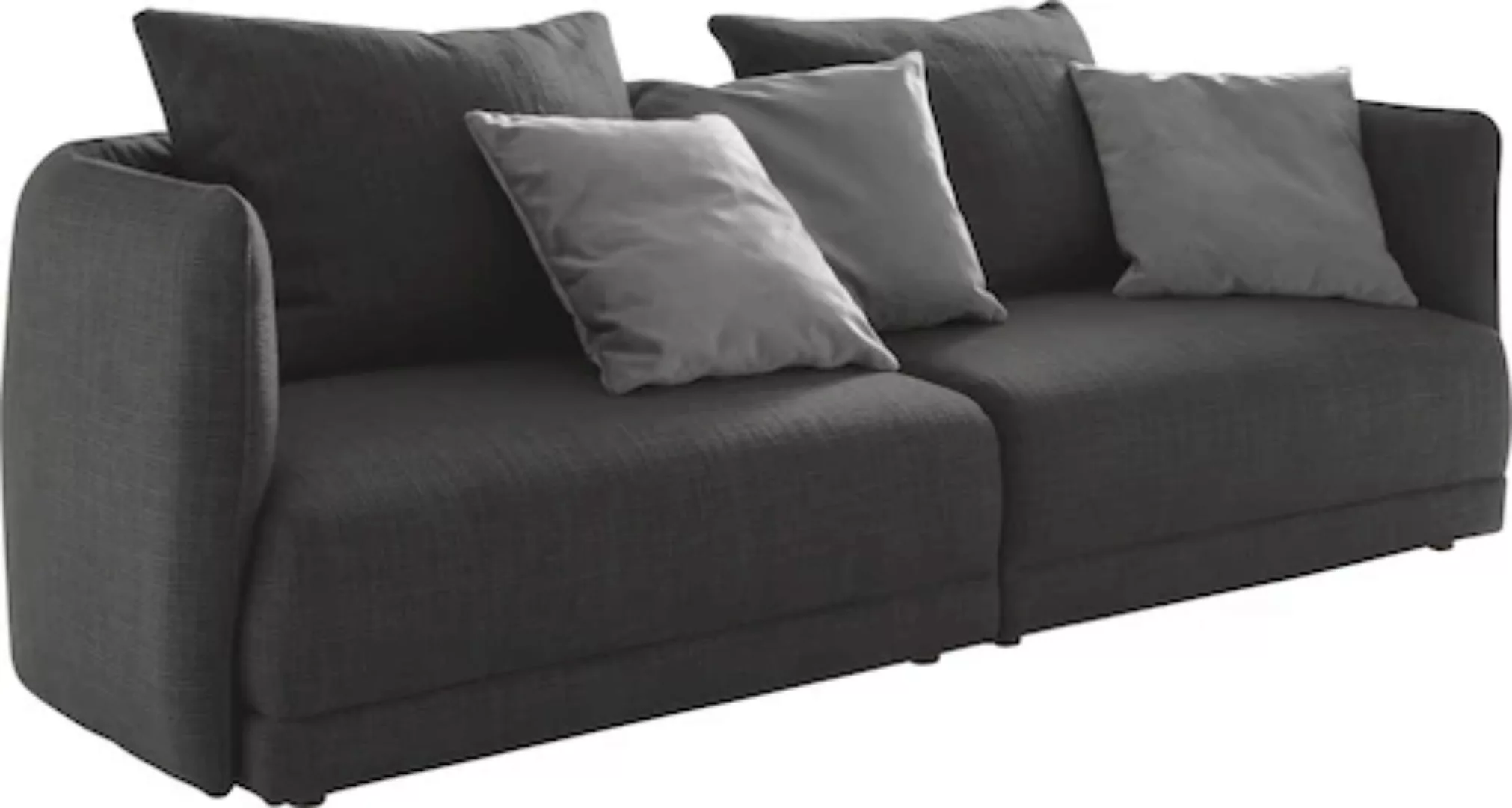 designwerk Big-Sofa "New York", Breite 253 cm, mit schmaler Arm- und Rücken günstig online kaufen