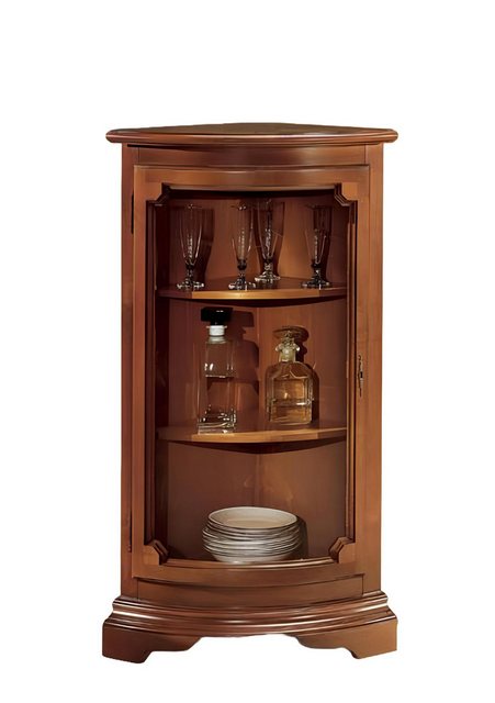 Xlmoebel Eckvitrine Traditionelle Eckschrank Glasvitrine Wohnzimmer Auslage günstig online kaufen