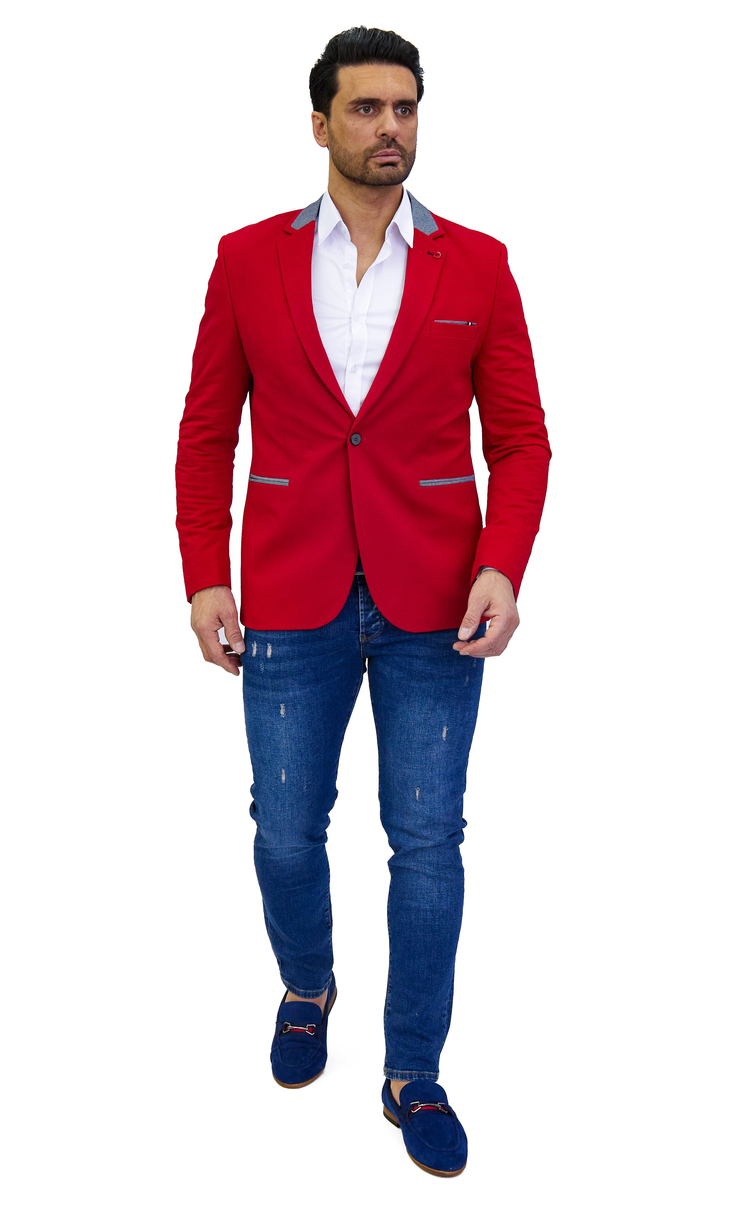 Denim Distriqt Jerseysakko Sportliches Herren Jersey günstig online kaufen