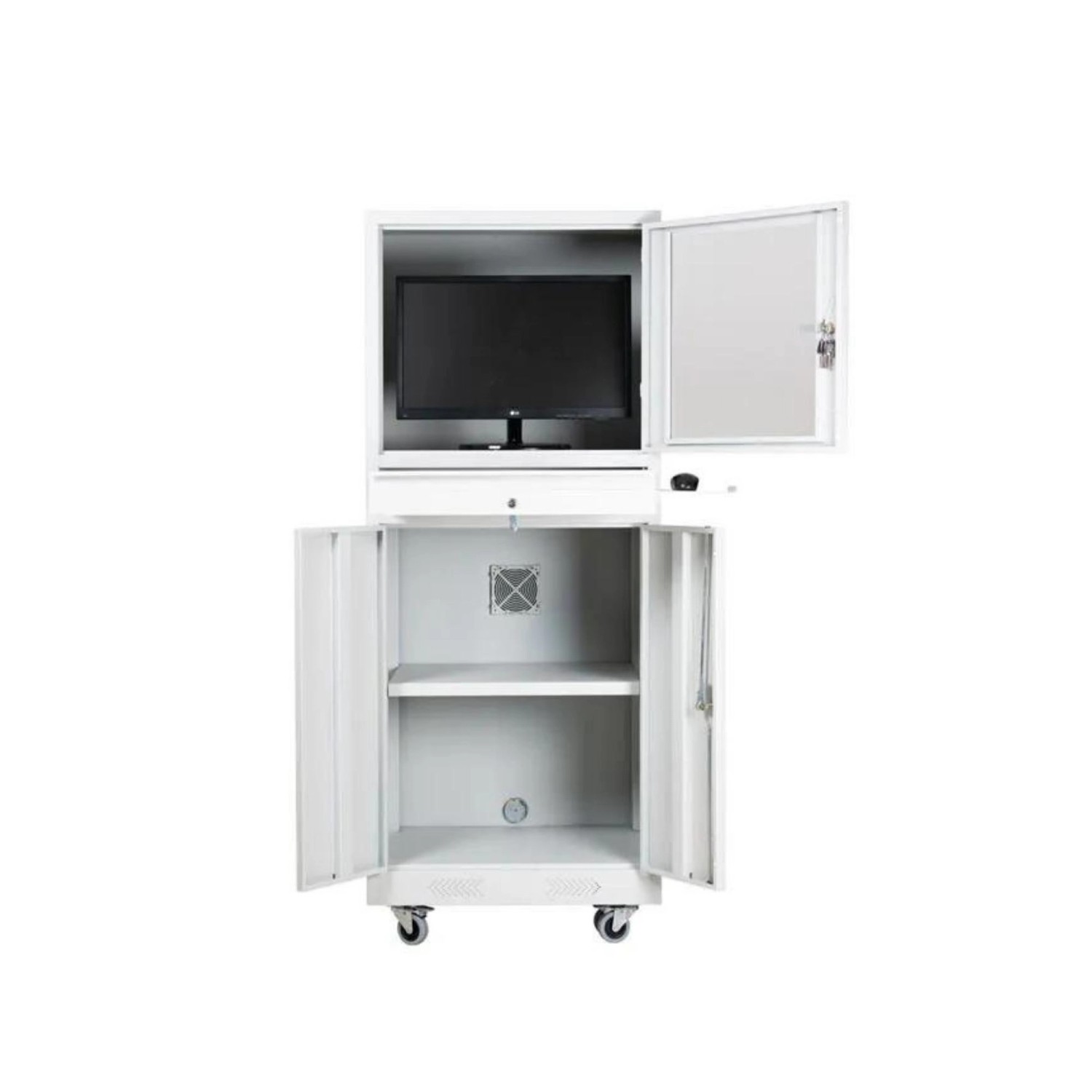 PROREGAL Industrie-PC-Schrank Bear HxBxT 170 x 68 x 60 cm Grau günstig online kaufen