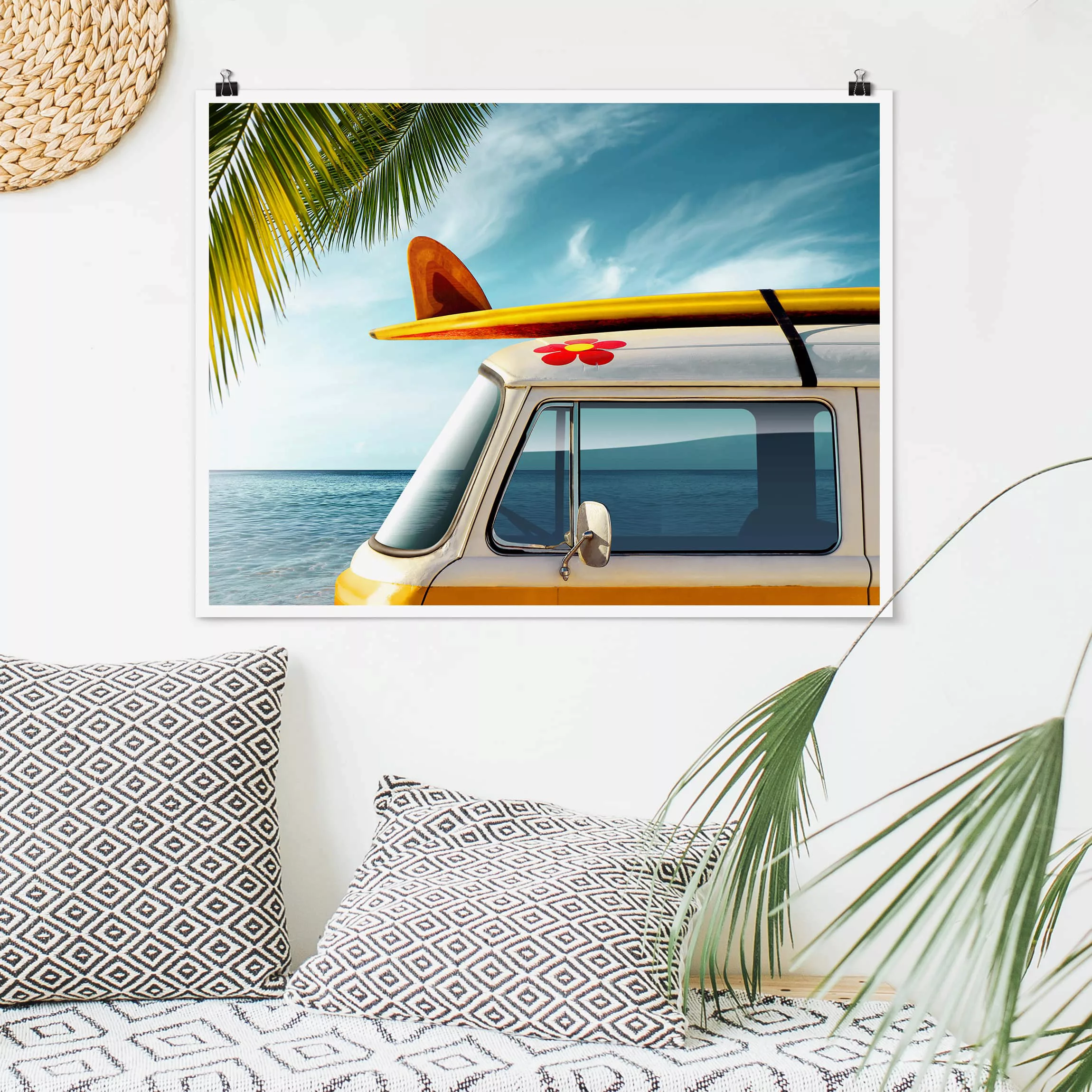 Poster Strand - Querformat No.315 Ab in den Urlaub günstig online kaufen