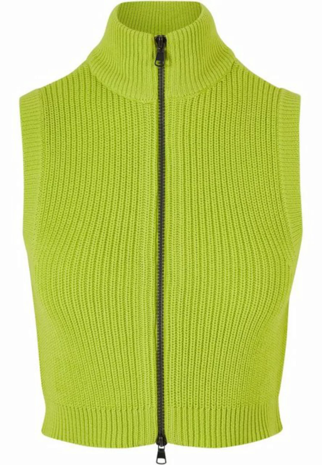 URBAN CLASSICS Steppweste Damen Ladies Short Knit Vest günstig online kaufen