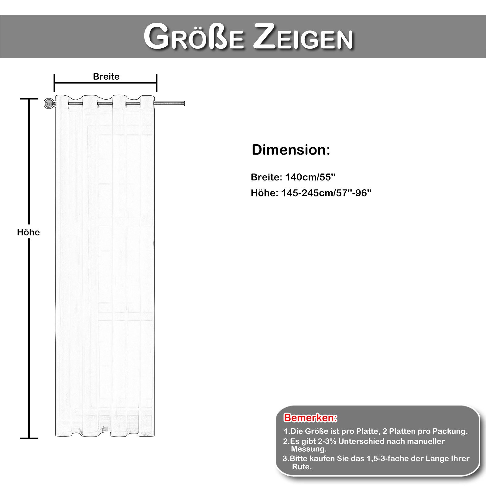 BTTO V&G Vorhang Gestreifter Vorhang 2er günstig online kaufen