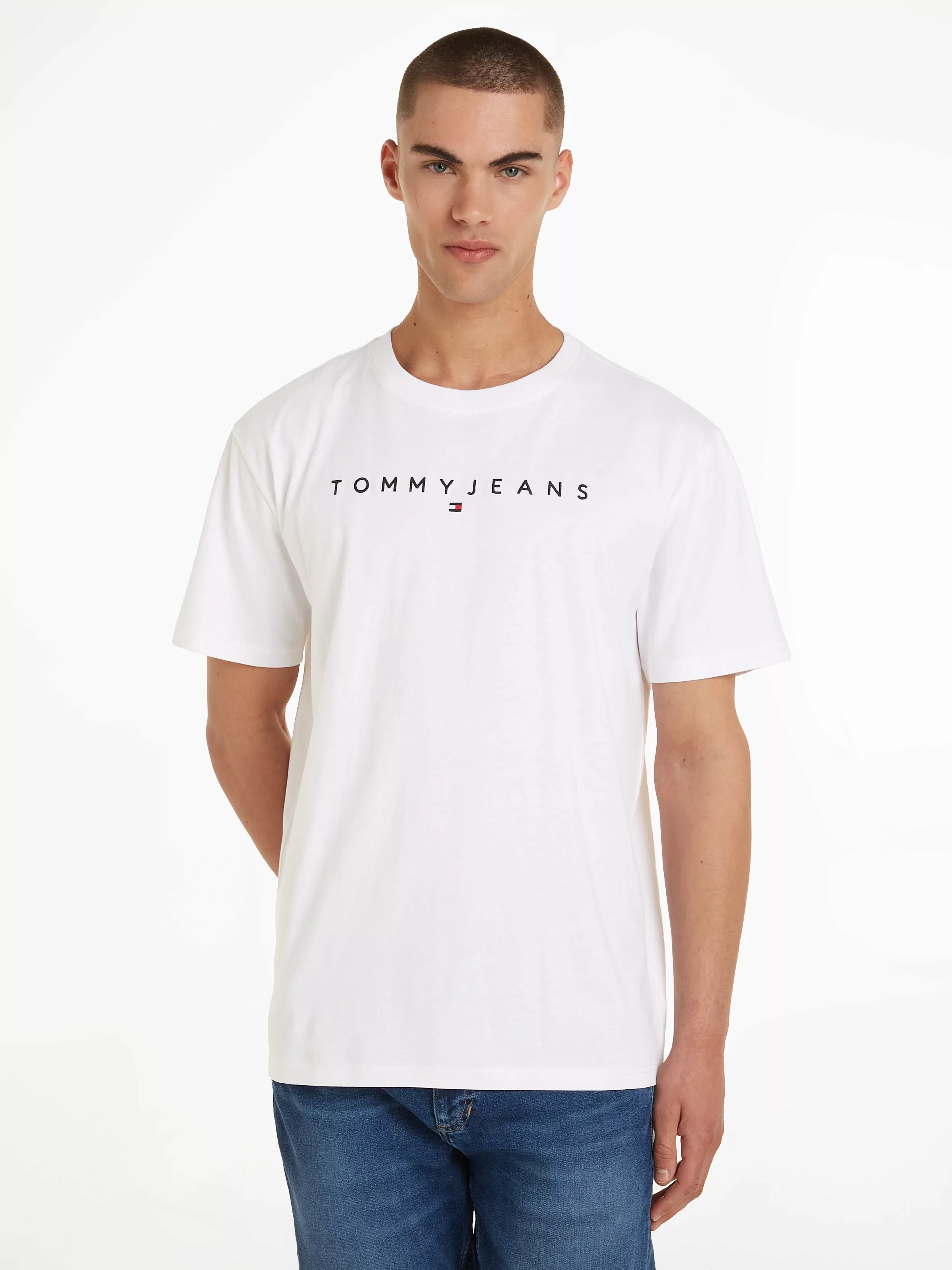 Tommy Jeans Plus T-Shirt "TJM REG LINEAR LOGO TEE EXT" günstig online kaufen