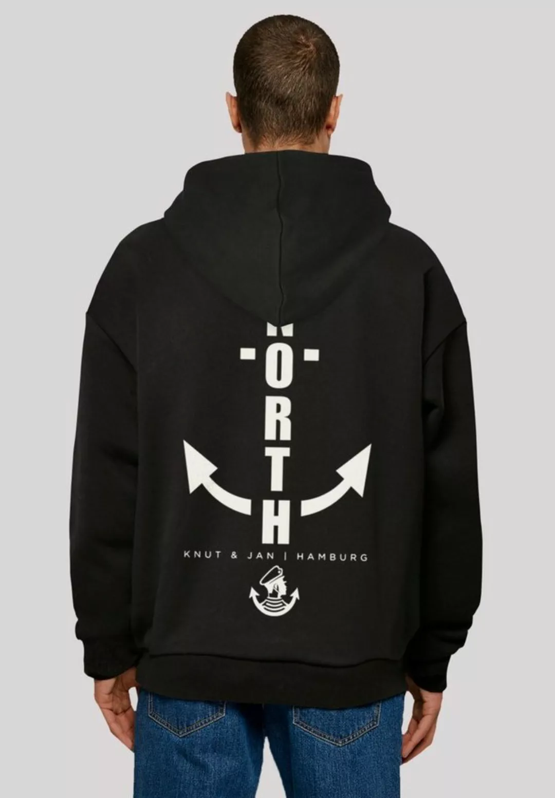 F4NT4STIC Kapuzenpullover "North Anchor Knut & Jan Hamburg", Print günstig online kaufen