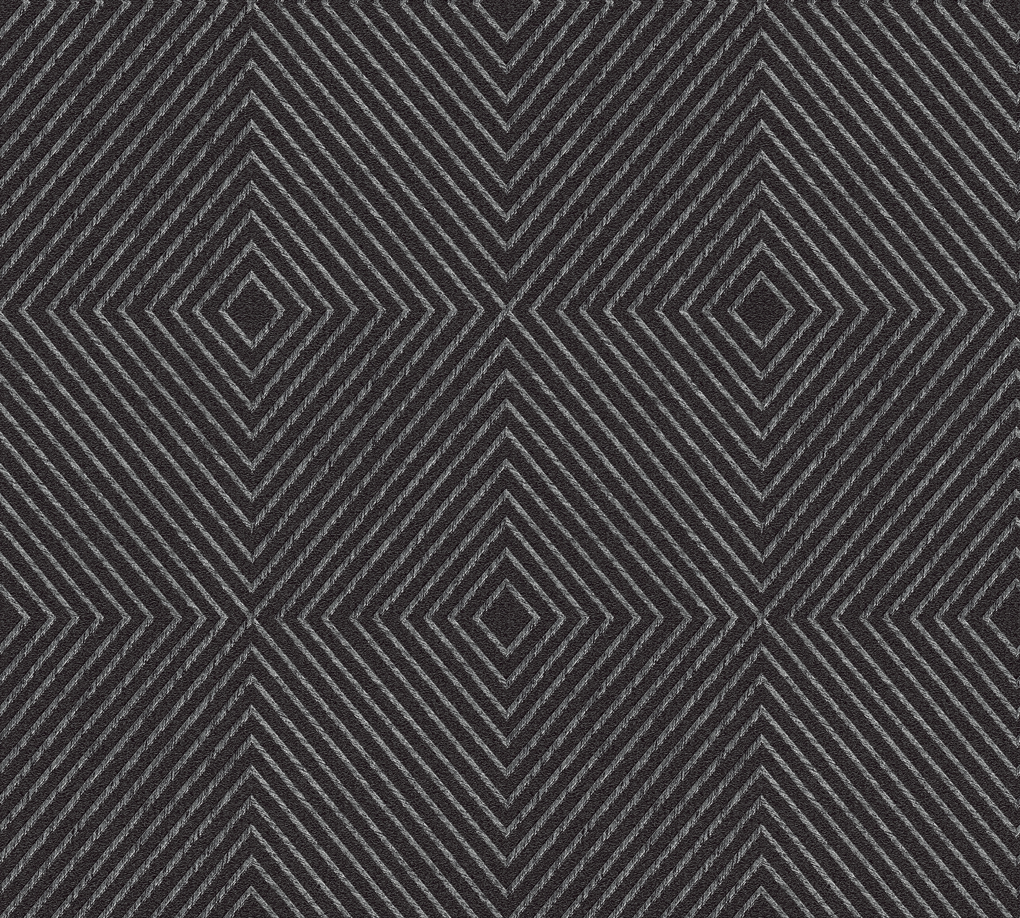 Bricoflor Vliestapete mit Rautenmuster Schwarze Tapete Geometrisches Muster günstig online kaufen