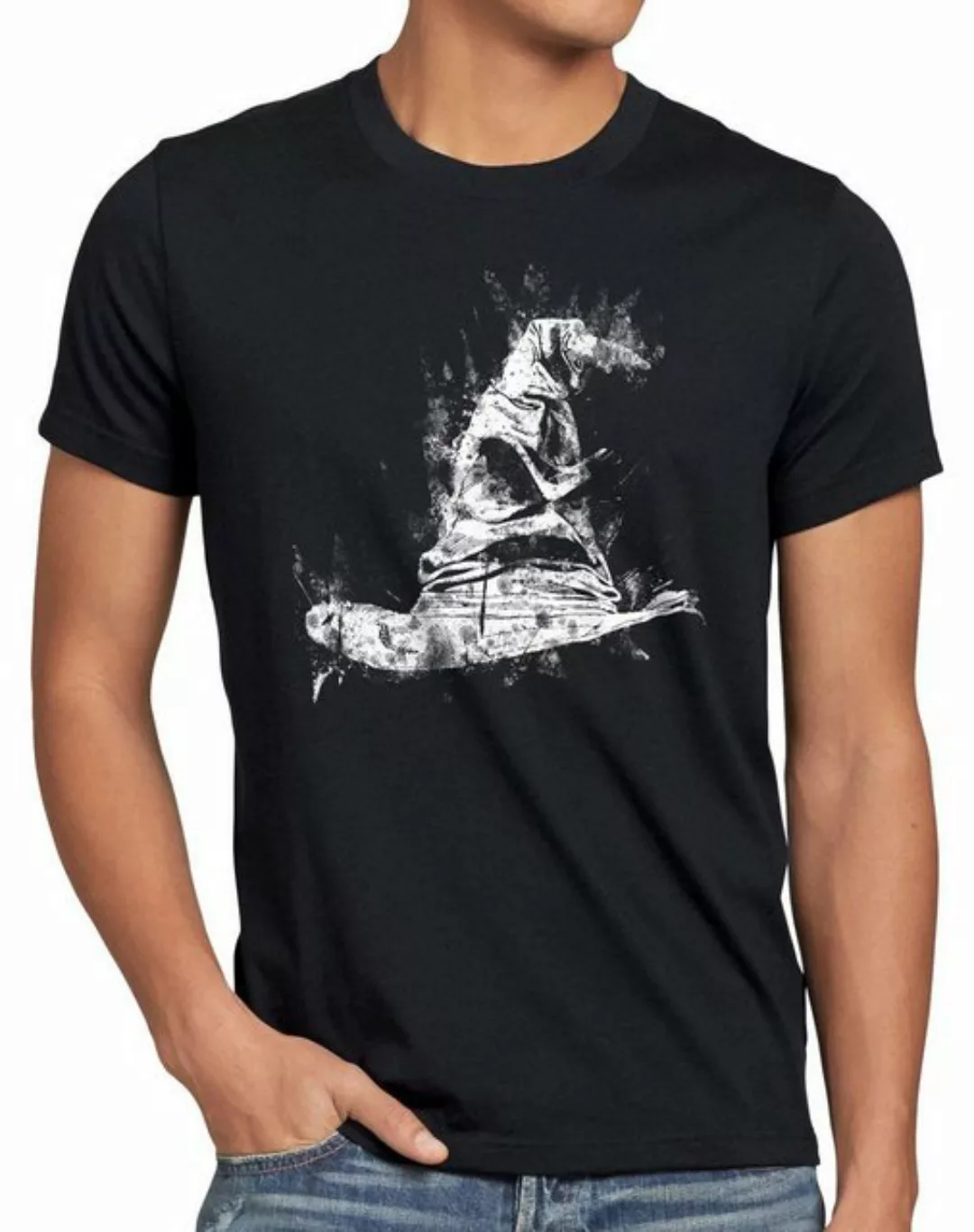 style3 Print-Shirt Herren T-Shirt Sprechender Hut Potter Zauberer Hogwarts günstig online kaufen