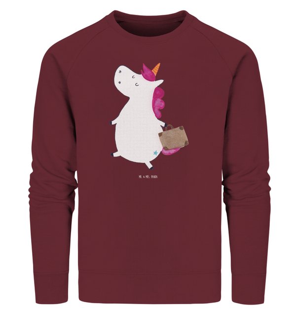 Mr. & Mrs. Panda Longpullover Größe XS Einhorn Koffer - Burgundy - Geschenk günstig online kaufen