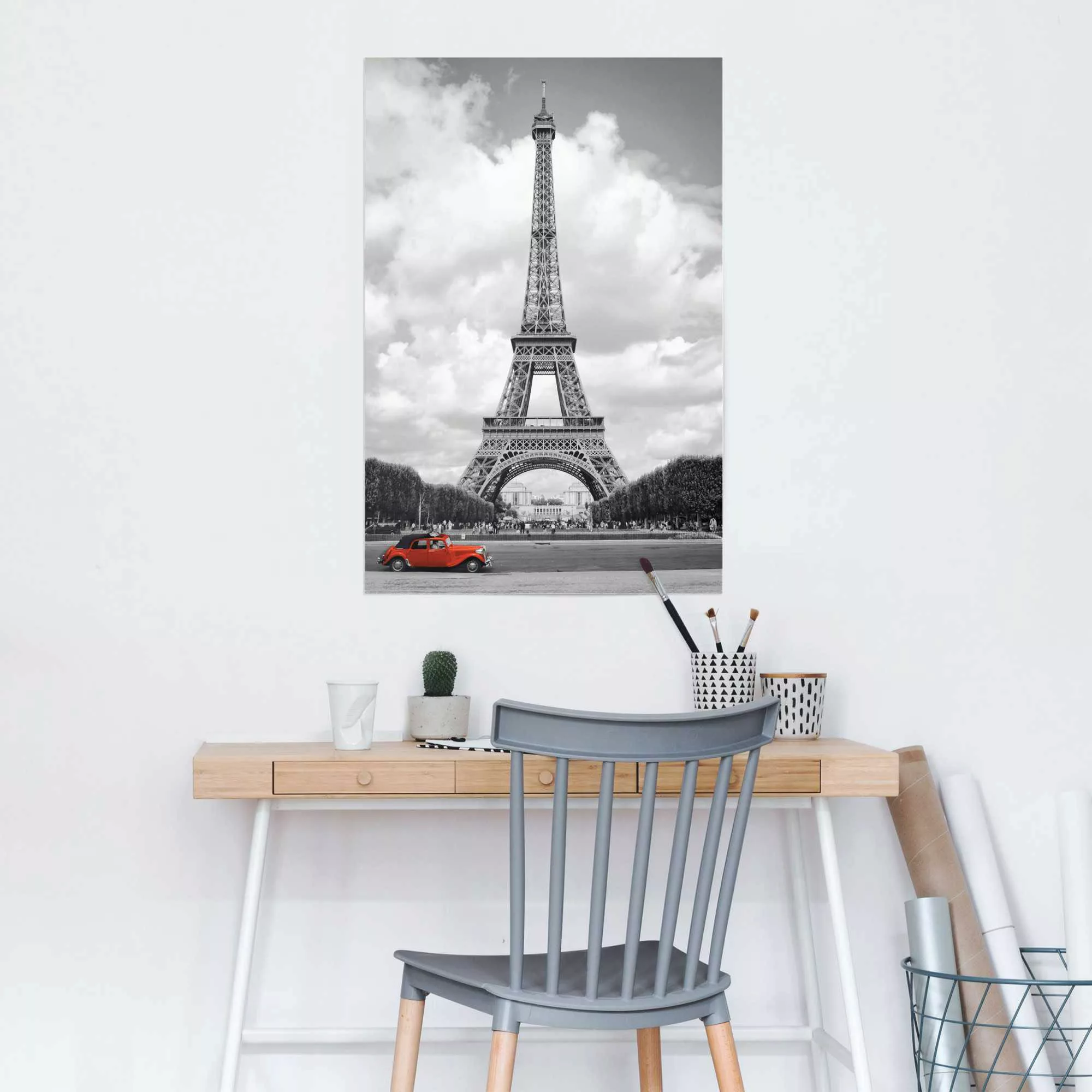Reinders Poster "Paris Rotes Auto", (1 St.) günstig online kaufen