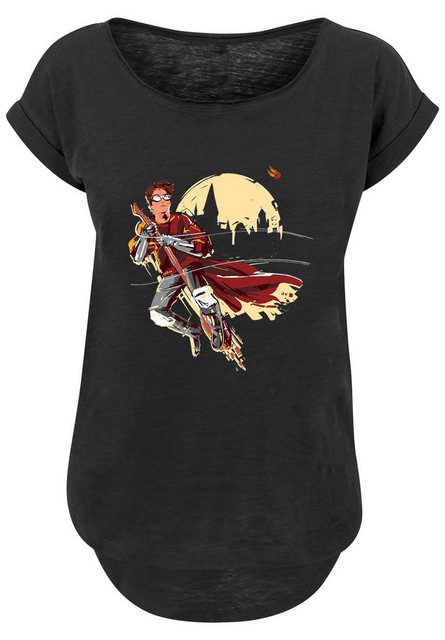 F4NT4STIC T-Shirt "Long Cut T-Shirt Harry Potter Quidditch Seeker", Damen,P günstig online kaufen