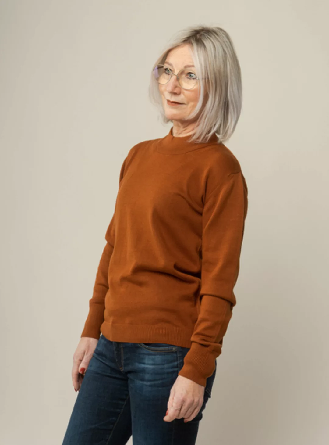 Damen Feinstrick-pullover Sada Aus Bio-baumwolle - Gots Zertifiziert günstig online kaufen