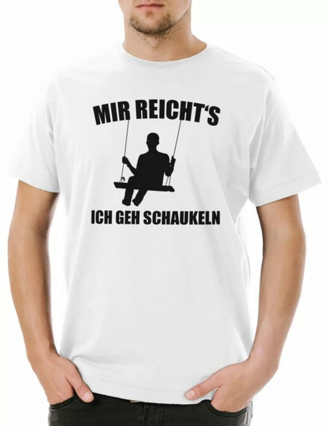 Urban Backwoods Print-Shirt Mir Reicht´s Ich geh Schaukeln Herren T-Shirt P günstig online kaufen