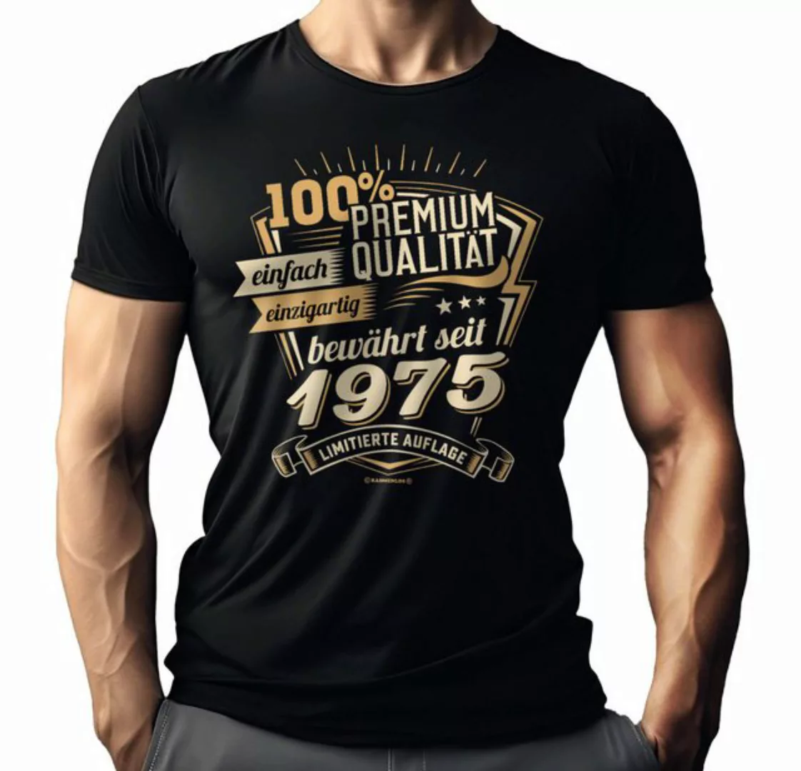 RAHMENLOS® T-Shirt als Geschenk zum 50. Geburtstag - Premium bewährt seit 1 günstig online kaufen