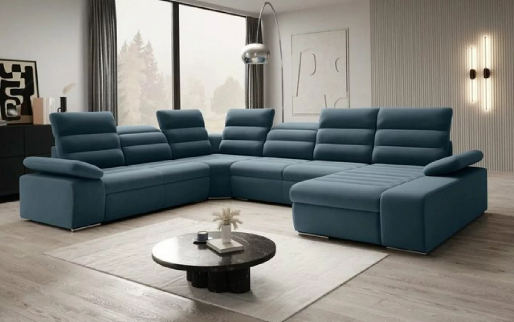 Luxusbetten24 Schlafsofa Designer Sofa Kreta, mit Schlaf - und Klappfunktio günstig online kaufen