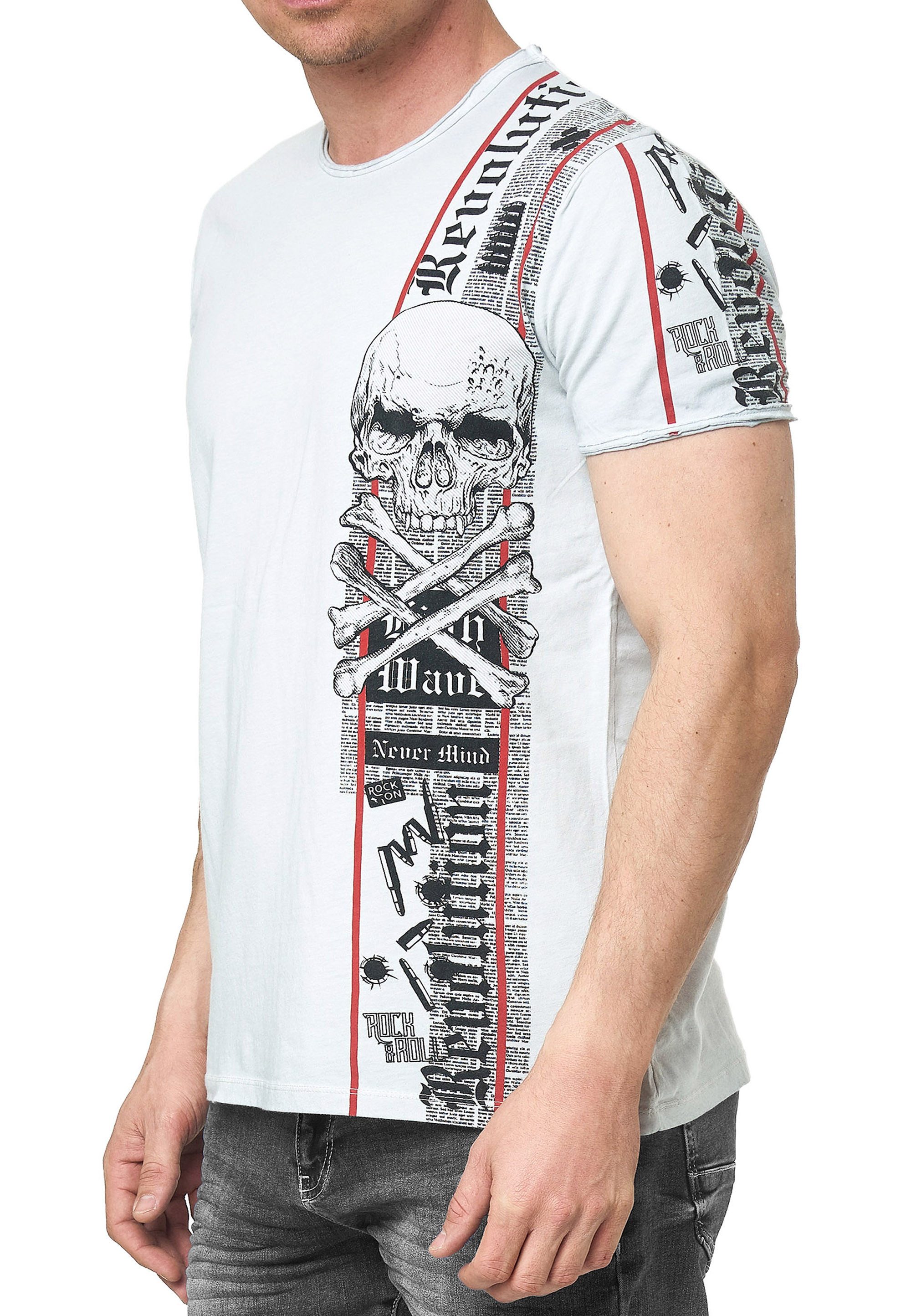 R-NEAL T-Shirt T-Shirt Verwaschen Regular Printed günstig online kaufen