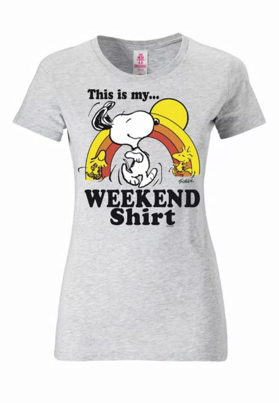 LOGOSHIRT T-Shirt "Peanuts - Snoopy & Woodstock - Weekend", mit lizenzierte günstig online kaufen