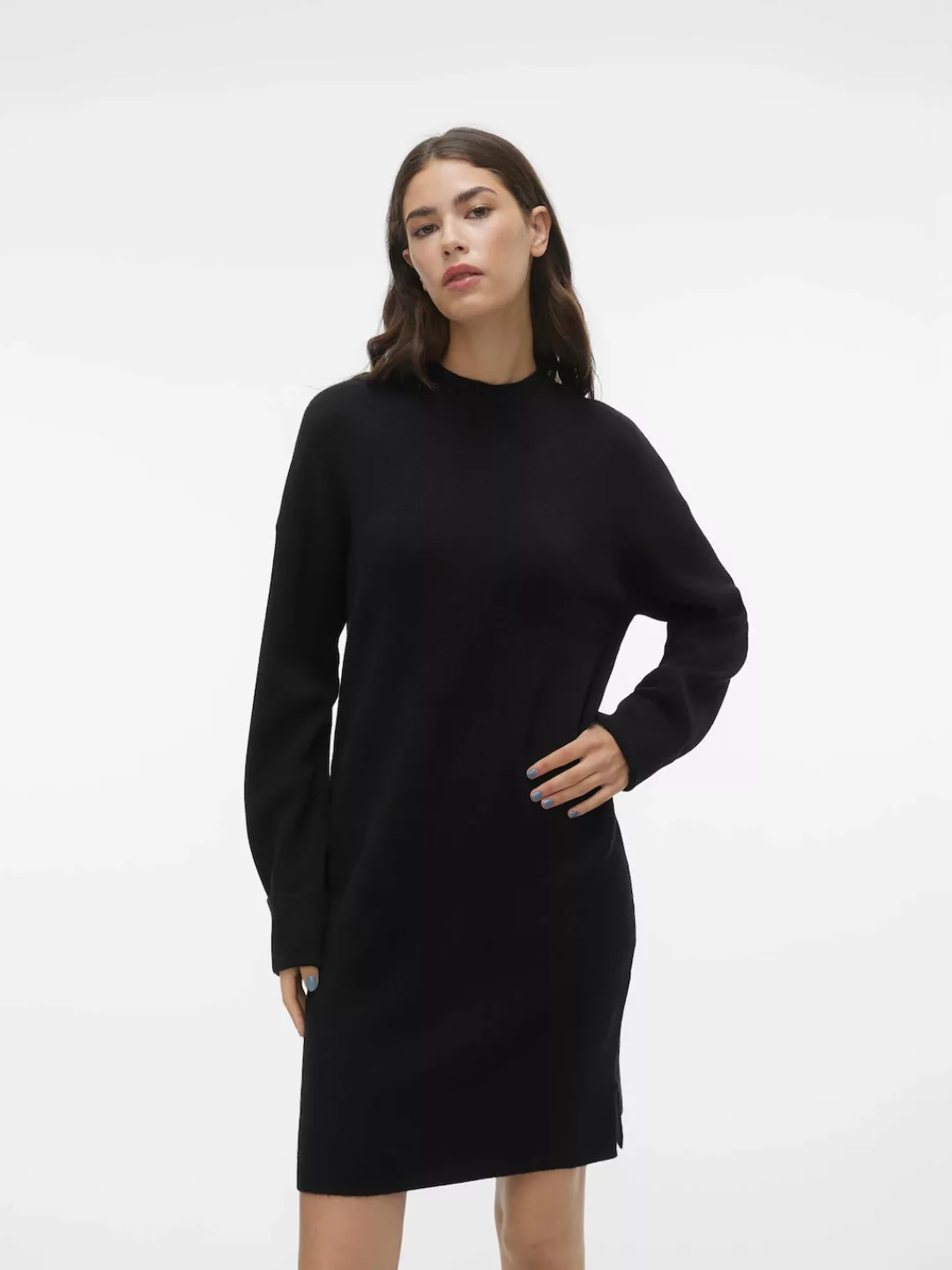 Vero Moda Strickkleid VMGOLDNEEDLE LS SHORT HIGHNECK DRESS günstig online kaufen