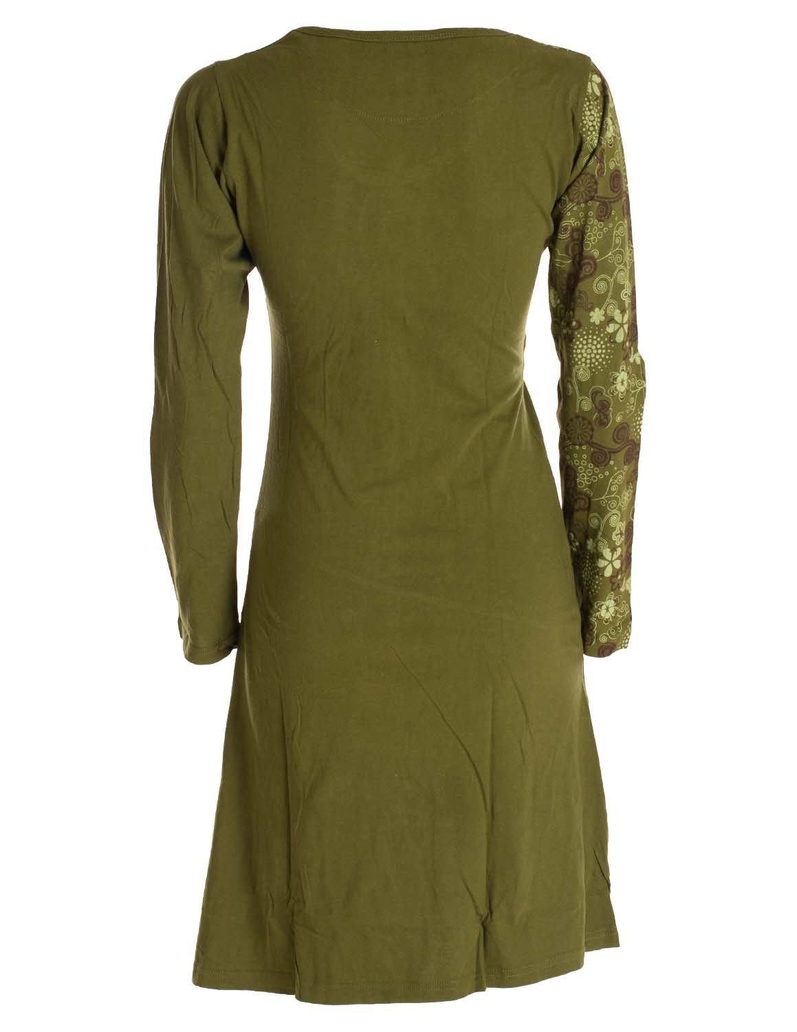 Vishes Jerseykleid Asymmetrisches Langarm Jersey Kleid günstig online kaufen