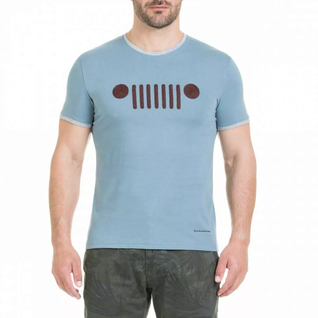 Jeep O100837a691 Kurzärmeliges T-shirt M Avio Light Blue günstig online kaufen