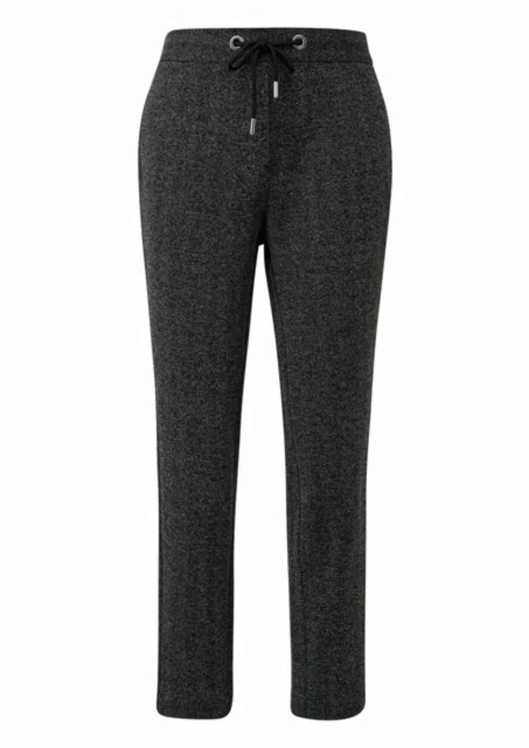 s.Oliver BLACK LABEL Stoffhose meliert, mit Kordelzug günstig online kaufen