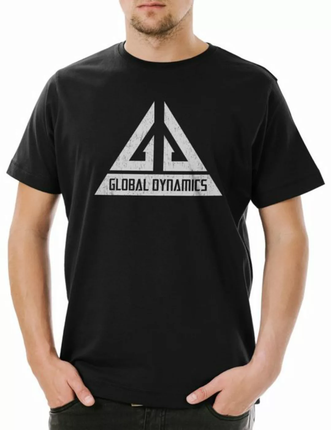 Urban Backwoods Print-Shirt Vintage Global Dynamics GD Logo Herren T-Shirt günstig online kaufen