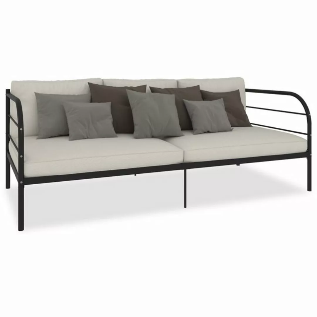 Tagesbett-rahmen Schwarz Metall 90x200 Cm günstig online kaufen