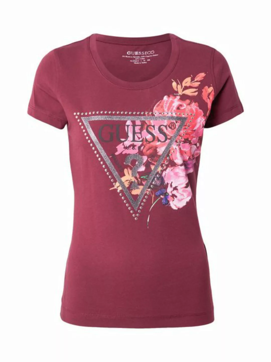 Guess T-Shirt PEONY (1-tlg) Ziersteine günstig online kaufen