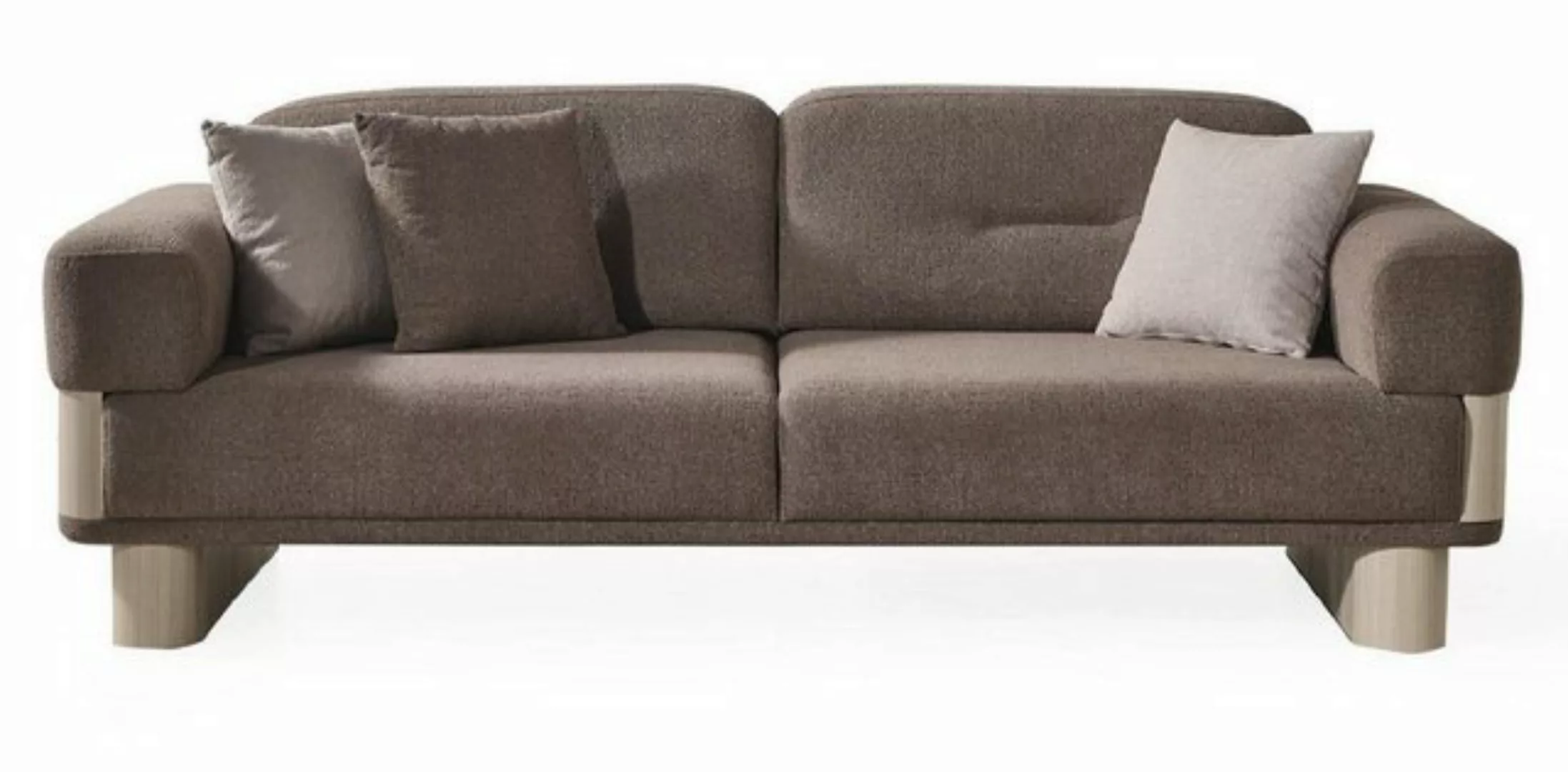 JVmoebel 3-Sitzer Braun Sofa Dreisitzer Couch Lounge Couch Polstermöbel Dre günstig online kaufen