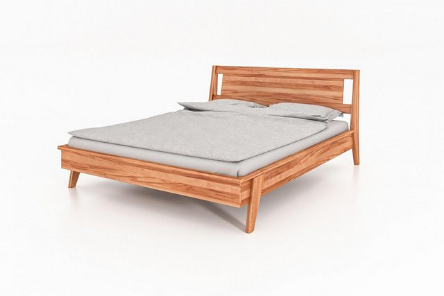 Natur24 Einzelbett Bett Jetro 2 Kernbuche massiv 90x200 mit Holzkopfteil un günstig online kaufen