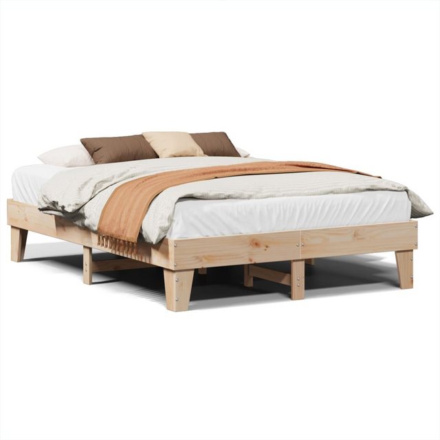 vidaXL Bett, Massivholzbett ohne Matratze 150x200 cm Kiefernholz günstig online kaufen