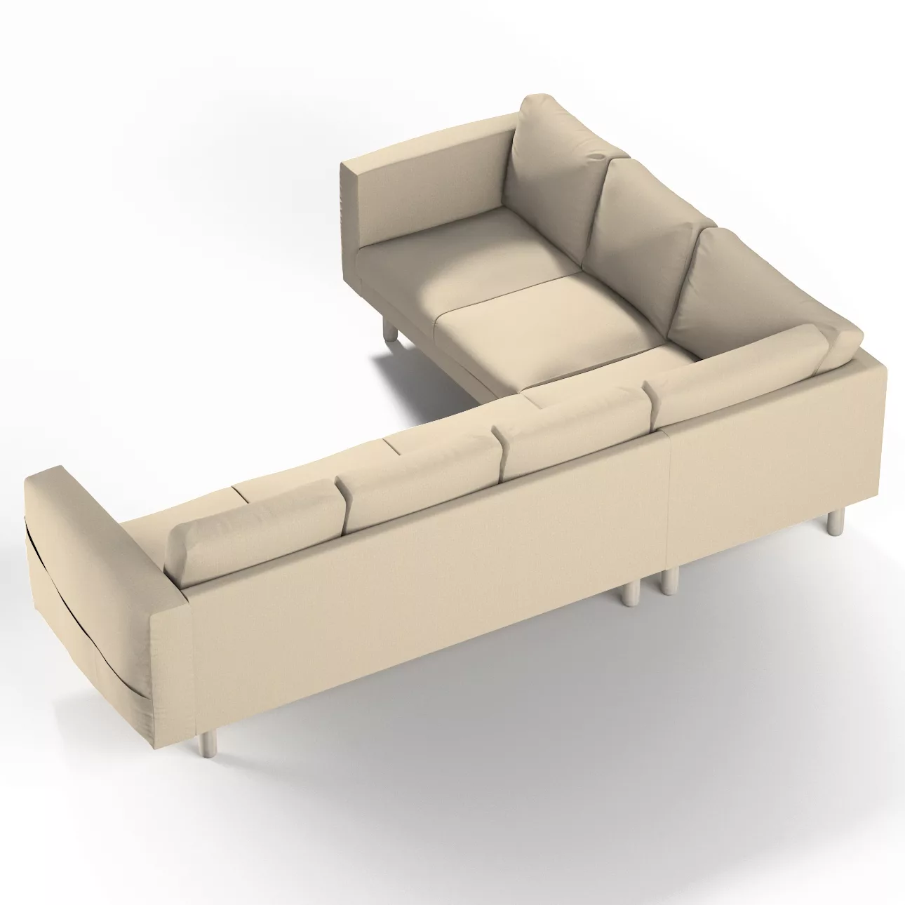 Bezug für Norsborg 5-Sitzer Ecksofa, beige, Norsborg 5-Sitzer Ecksofabezug, günstig online kaufen