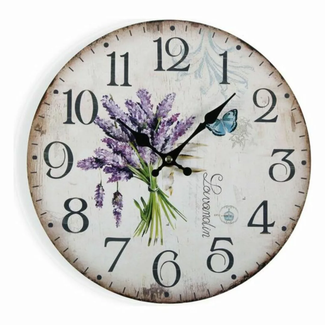 Wanduhr Versa Lavender Holz (4 X 30 X 30 Cm) günstig online kaufen