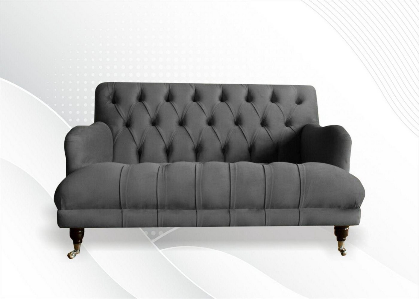 Xlmoebel Sofa Zweiplatz-Sofa mit Design-Polstern aus Stoff, Hergestellt in günstig online kaufen