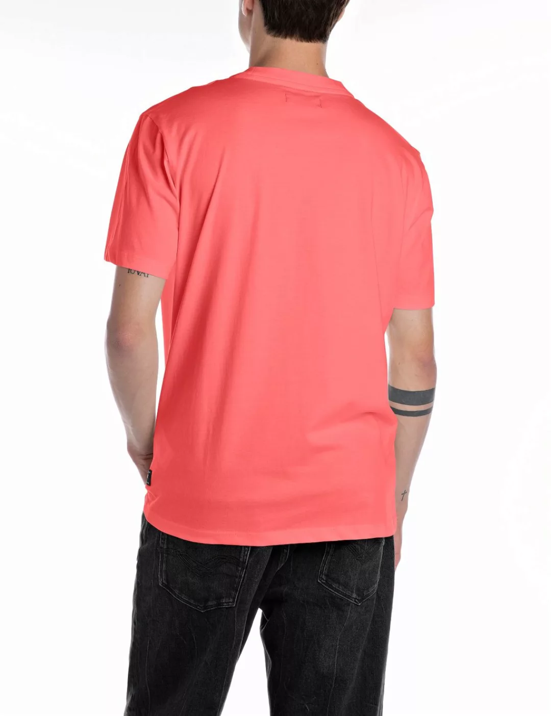Replay T-Shirt "mit Logostickerei auf der Brust" günstig online kaufen