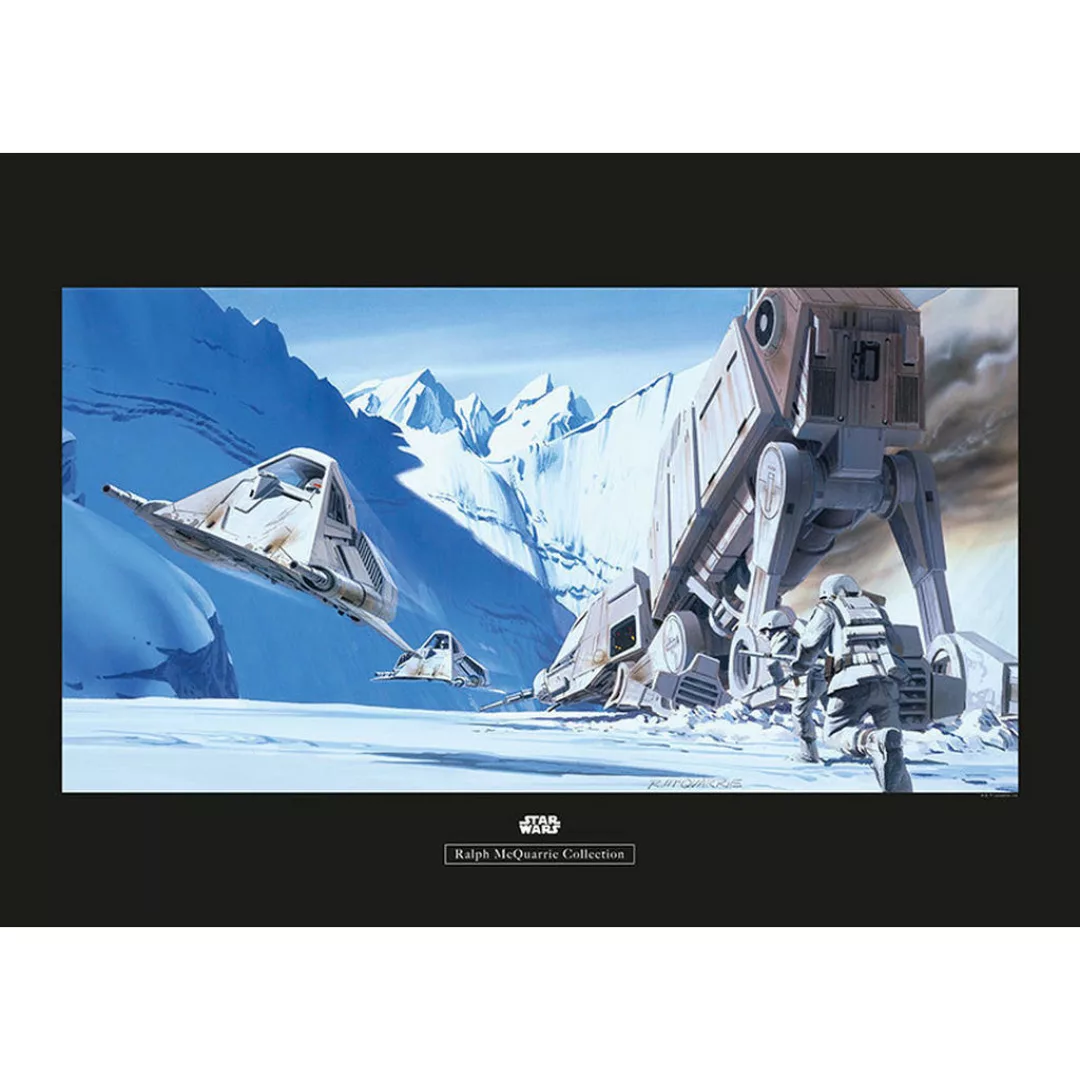 Komar Wandbild Star Wars Classic RMQ Hoth Battle S Star Wars B/L: ca. 70x50 günstig online kaufen